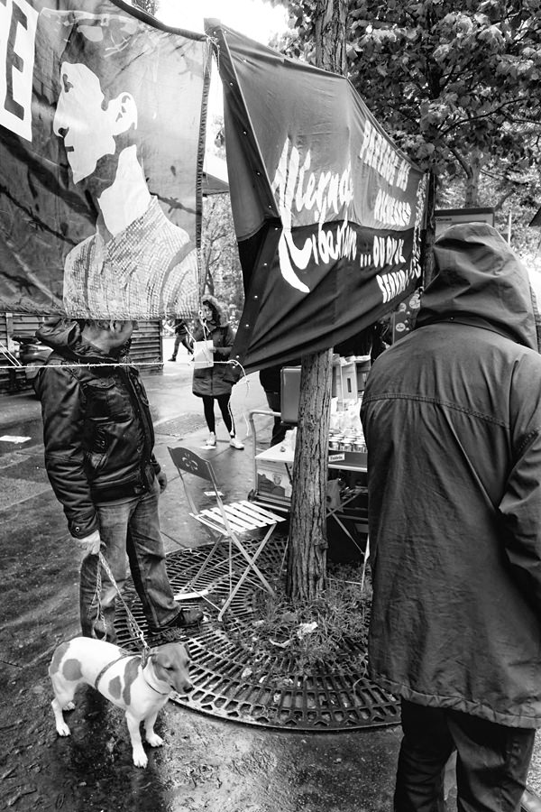 Paris - Labor day demonstration between Place de la République et Place Léon Blum 01-05-2015 #-147 (travaillée) N&#38;B