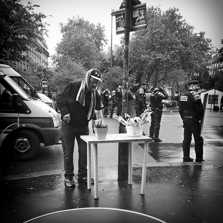 Paris - Labor day demonstration between Place de la République et Place Léon Blum 01-05-2015 #-37