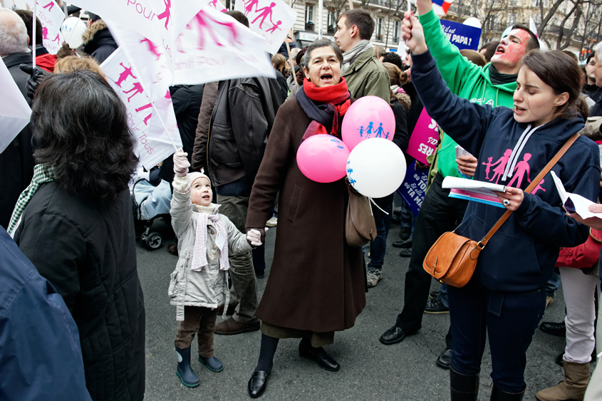 Manifestation contre le mariage pour tous - Paris - Place d&#39;Italie au Champ de Mars 13-01-2013 #-182 (travaillée)