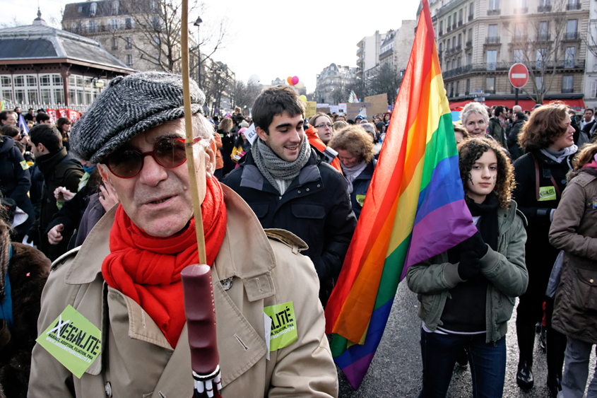 Manifestation pour le mariage pour tous - Paris - Place Denfert-Rochereau à Place de la Bastille 27-01-2013 #-108