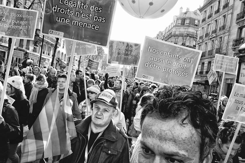 Manifestation pour le mariage pour tous - Paris - Place Denfert-Rochereau à Place de la Bastille 27-01-2013 #-14