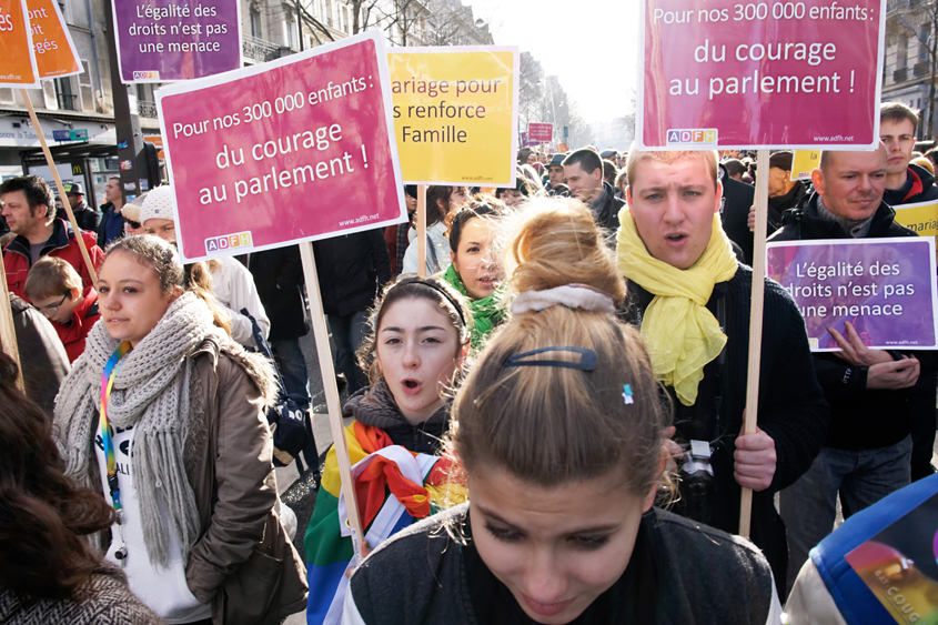 Manifestation pour le mariage pour tous - Paris - Place Denfert-Rochereau à Place de la Bastille 27-01-2013 #-17