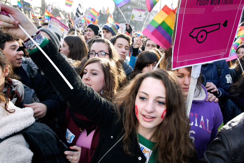 Manifestation pour le mariage pour tous - Paris - Place Denfert-Rochereau à Place de la Bastille 27-01-2013 #-206