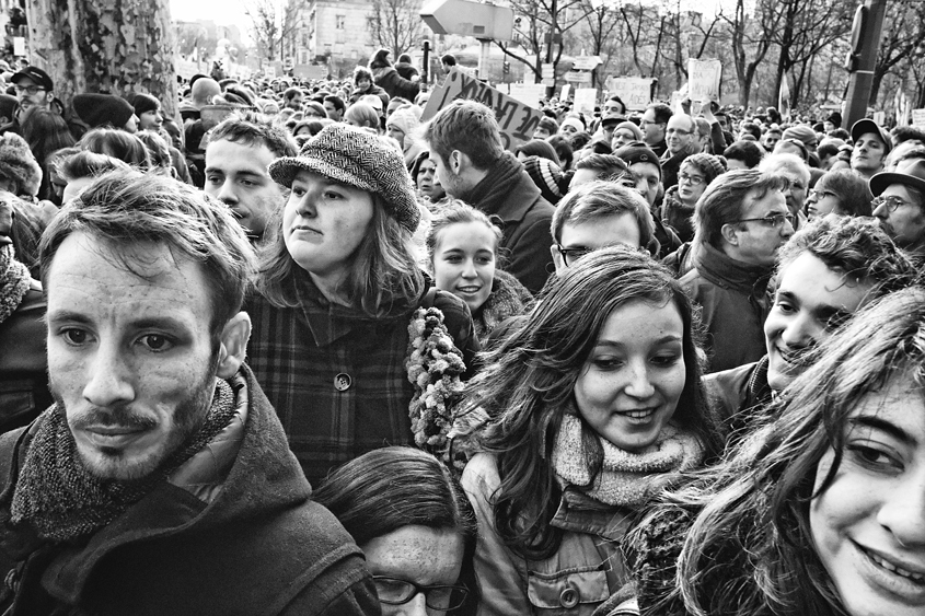 Manifestation pour le mariage pour tous - Paris - Place Denfert-Rochereau à Place de la Bastille 27-01-2013 #-342