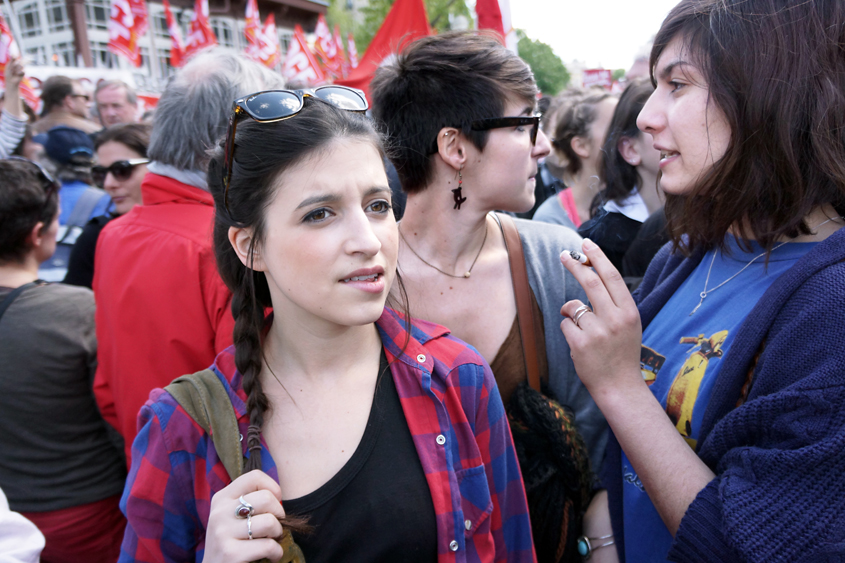 Paris - De Denfert Rochereau à Luxembourg - Défilé des syndicats 01-05-2012 #-175