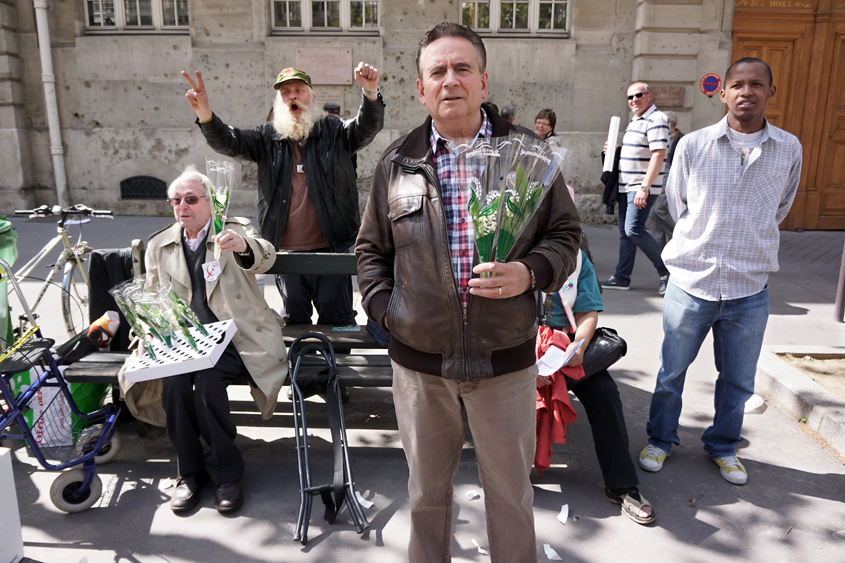 Paris - De Denfert Rochereau à Luxembourg - Défilé des syndicats 01-05-2012 #-202