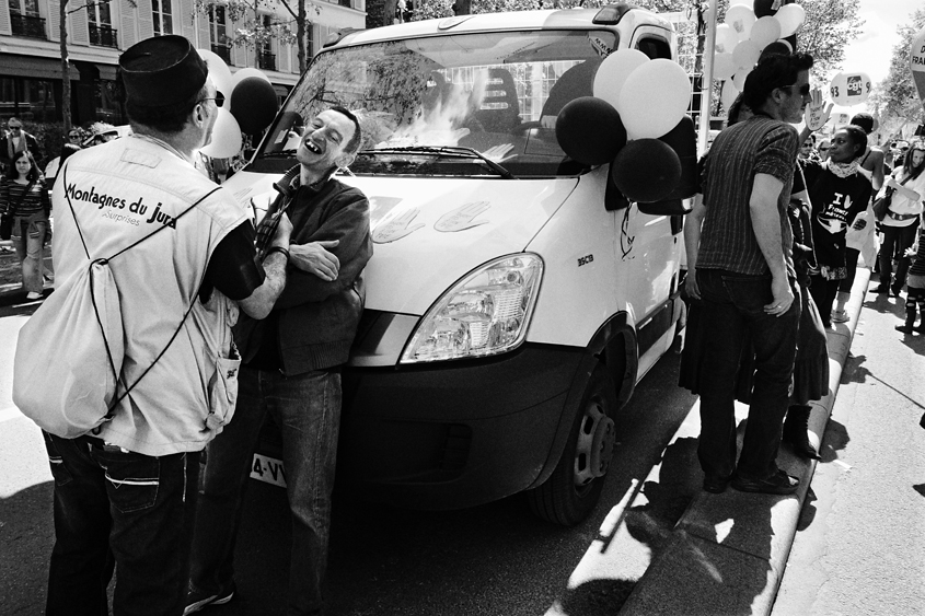 Paris - De Denfert Rochereau à Luxembourg - Défilé des syndicats 01-05-2012 #-39