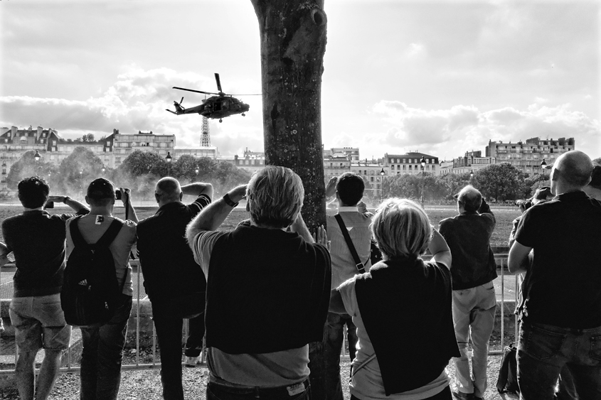 Paris - Esplanade des Invalides 14-07-2014 #-123 N&#38;B