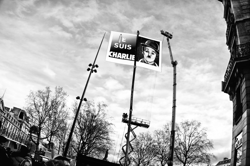 Paris - Rally &#34;Je suis Charlie&#34; 11-01-2015 #-291 (travaillée) N&#38;B BIS