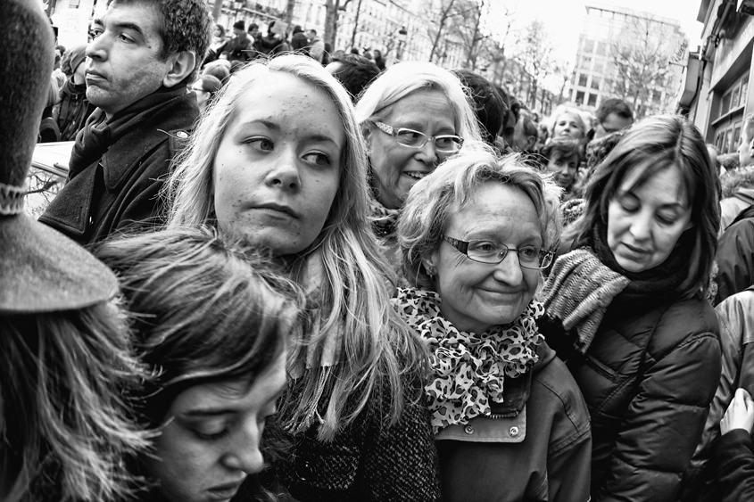 Paris - Rally &#34;Je suis Charlie&#34; 11-01-2015 #-354 (travaillée) N&#38;B