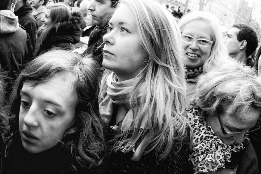 Paris - Rally &#34;Je suis Charlie&#34; 11-01-2015 #-358 (travaillée) N&#38;B