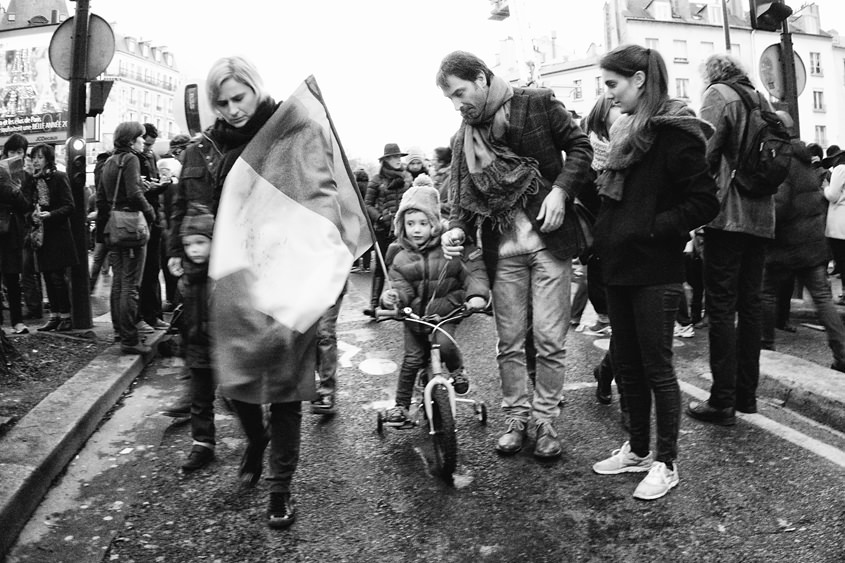 Paris - Rally &#34;Je suis Charlie&#34; 11-01-2015 #-613 (travaillée) N&#38;B