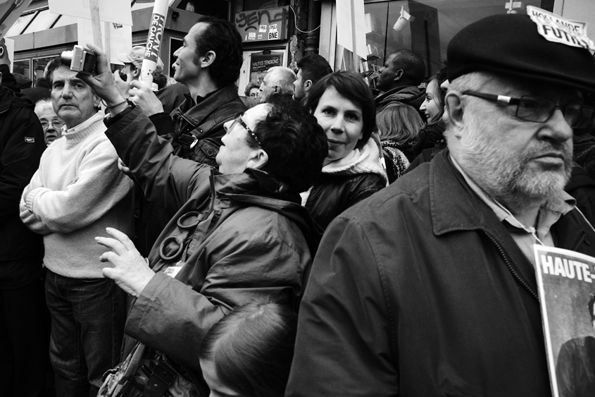 Paris - Rassemblement du Front de gauche 18-03-2012 #-501 B&#38;W