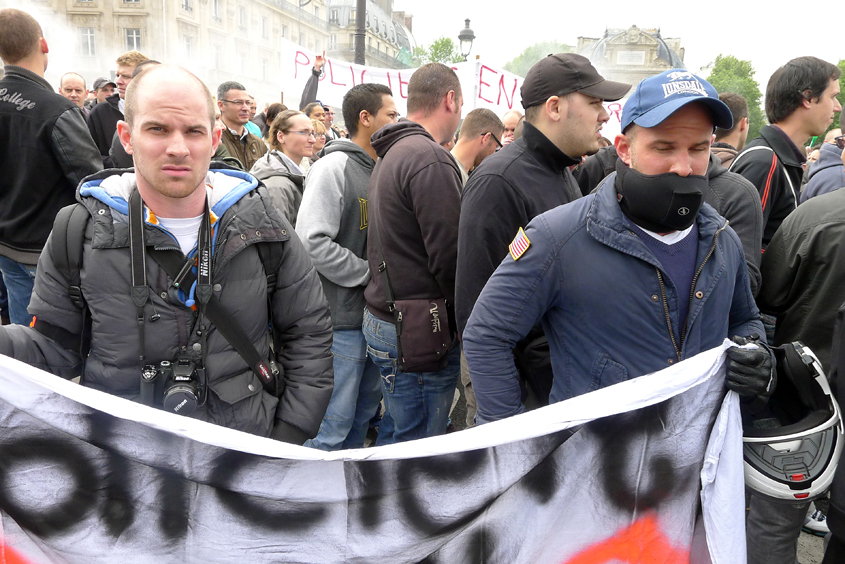 Paris - Manifestation des policiers - Pont St-Michel 11-05-2012 #05