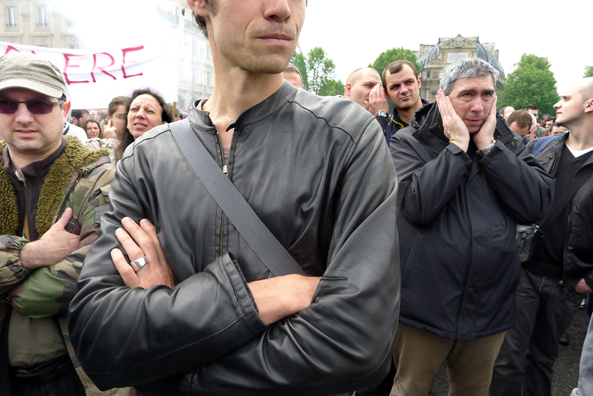 Paris - Manifestation des policiers - Pont St-Michel 11-05-2012 #09